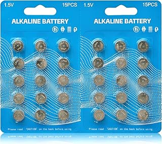 LR44 Batteries 30 Pack, L1154F AG13 357 303 SR44 A76 Premium Alkaline Battery 1.5V Button Coin Cell Batteries