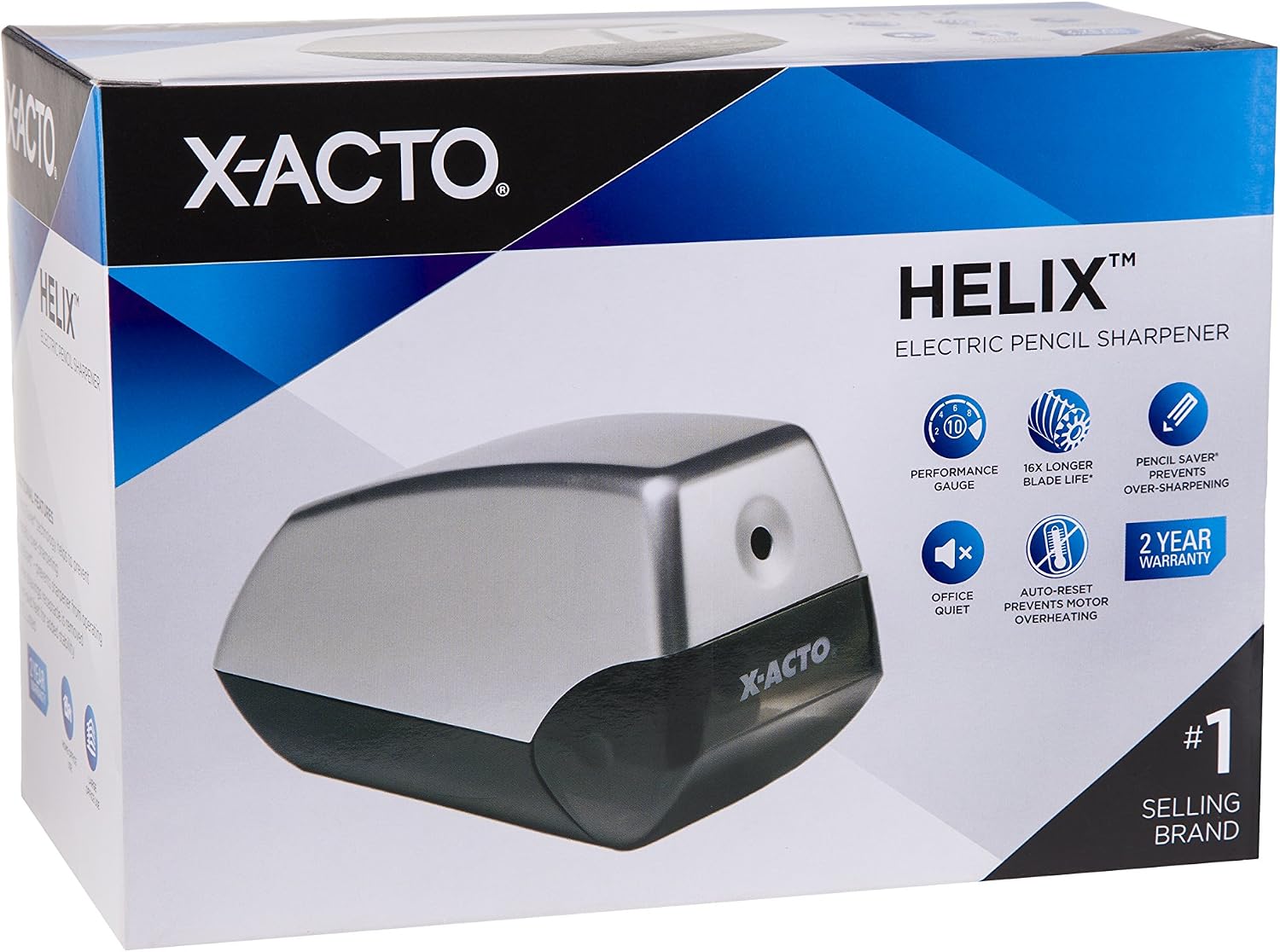 X-ACTO Electric Sharpener, Two-Tone Silver/Gray (1900)