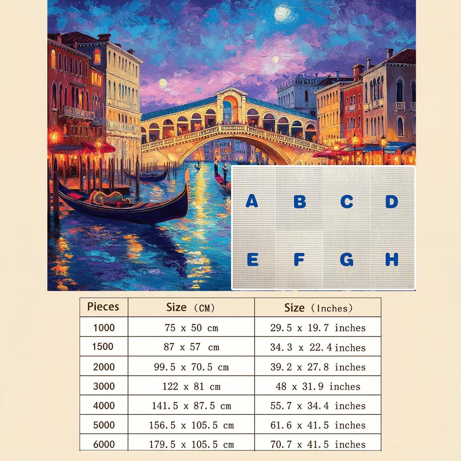 ponte sogno-2 Puzzle 1000 Pezzi per Adulti, Puzzle in Legno - Collezione Classica con Poster Incluso - Sfida di Concentrazione e Passatempo Antistress, Gioco Educativo per Famiglia, 75 x 50 cm f0-835
