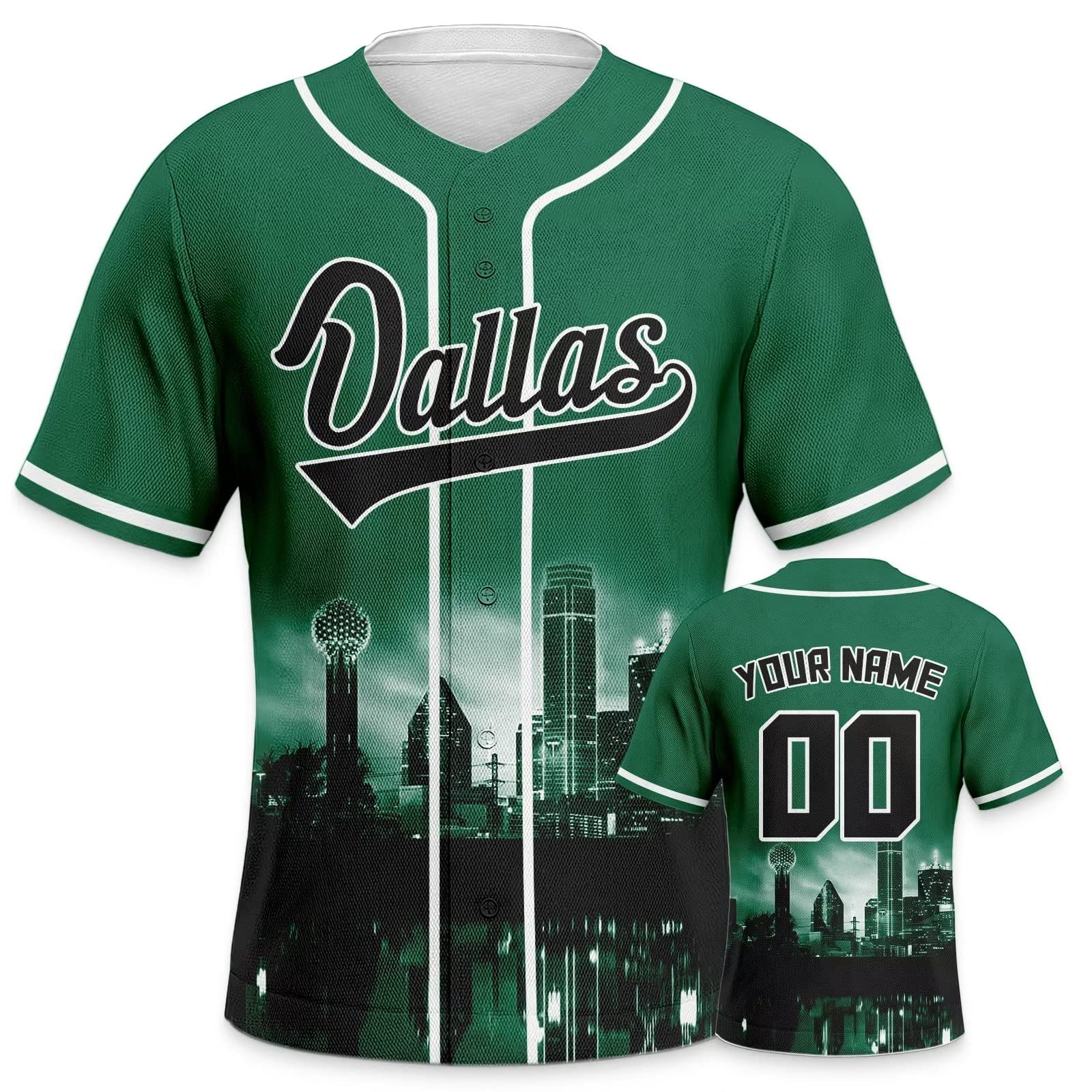 Custom Hockey City Night Skyline Baseball Jerseys Printed or Stitched Personalize Your Name& Number for Fans Gifts Jersey Men Women Youth S-5XL