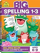 Best School Zone - Big Spelling Grades 1-3 Workbook - Ages 6 to 9, 1st Grade, 2nd Grade, 3rd Grade, Letter Sounds, Consonants, Vowels, Puzzles, Games, and More (School Zone Big Workbook Series) Review 