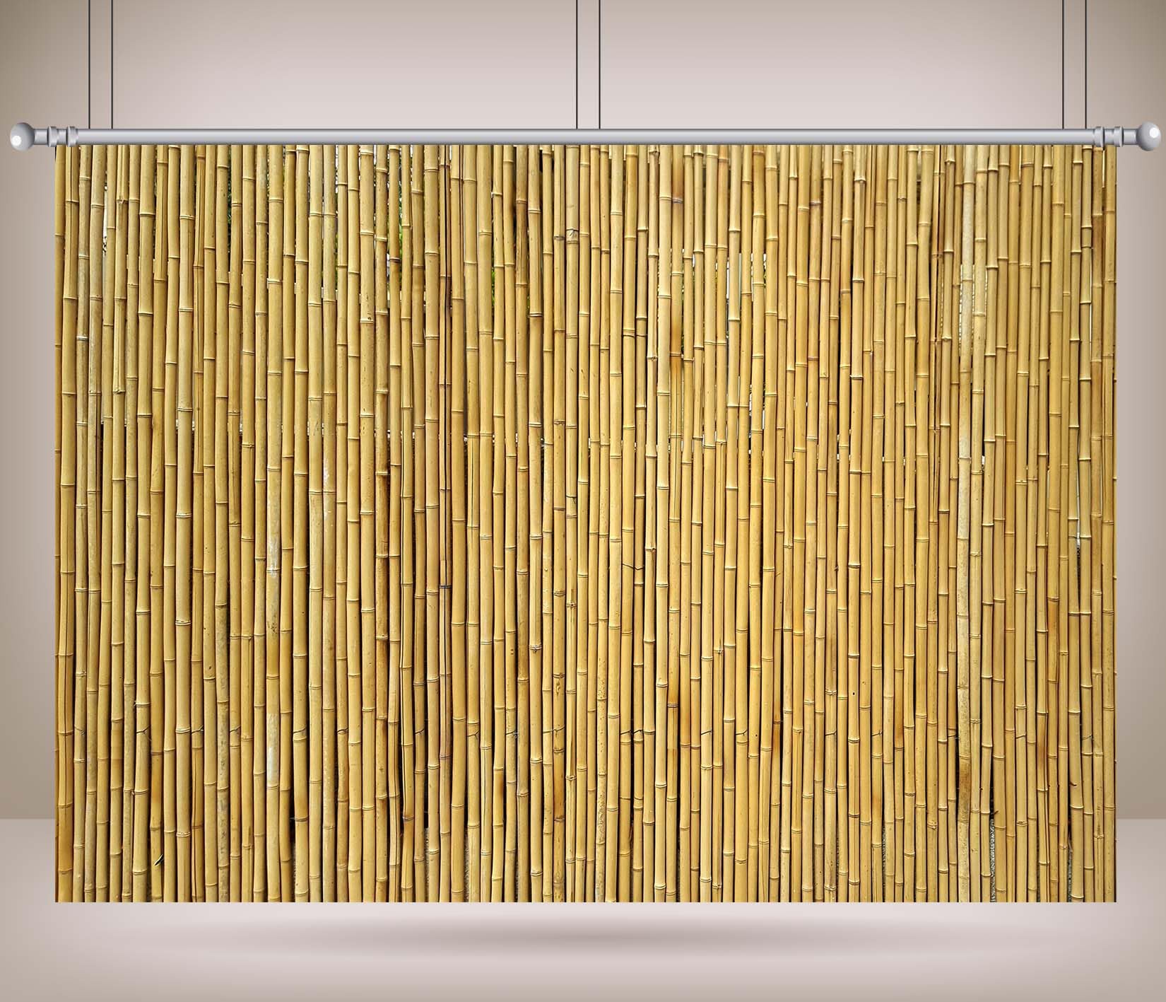 3 x 2,4 m Bamboo Mat Sfondo Hawaiano Spiaggia Fondale Canne di Bambù Aloha Luau Tiki Bar Decor Fotografia Sfondo Recinzione Bambù Fondale Photo Booth