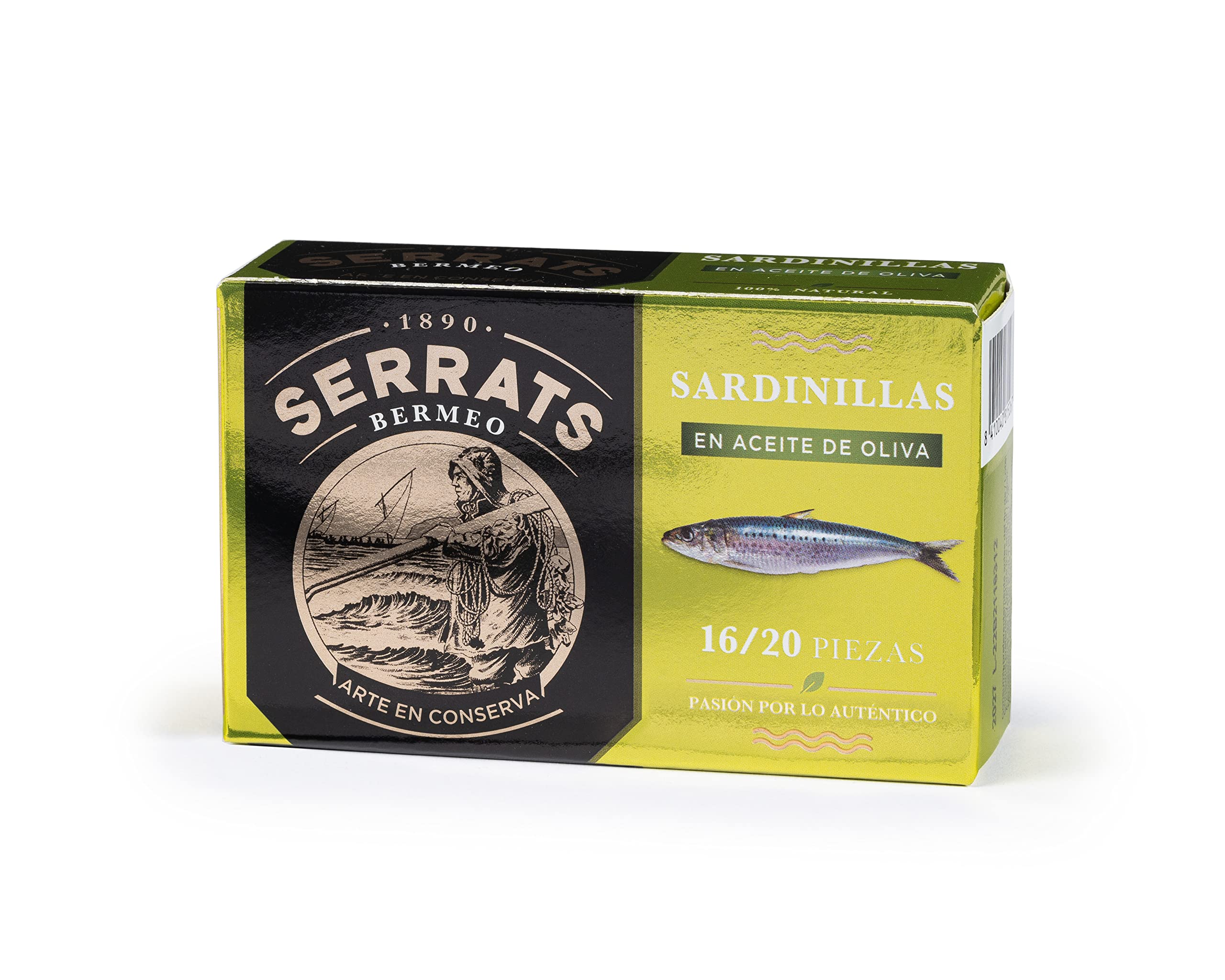 Baby Sardines in Olive Oil - 16/20 units, 1 tin x 4.1 oz