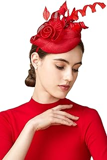 Amazon red fascinator Clearance