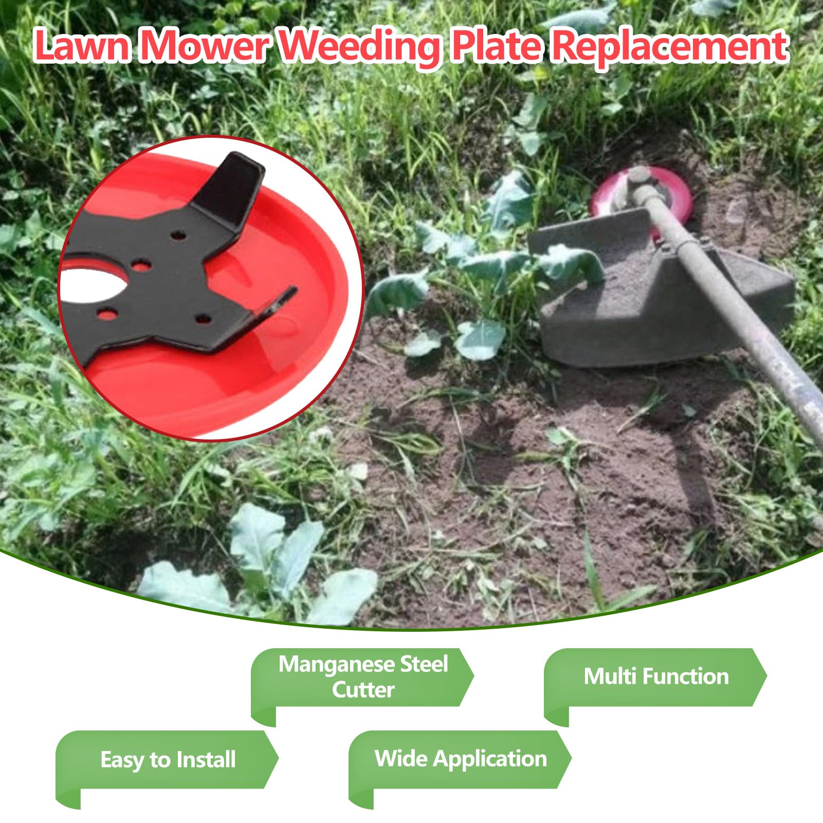 Testina Per Tagliaerba In Filo Acciaio - 8 Pollici, Per Tosaerba Elettrici, Diserbo Efficiente