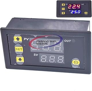 DC 12V Digital Cycle Timer Delay Relay Board Module with Dual Time Red/Blue LED Display Timing Relay Switch for Vehicle Car