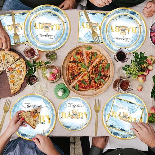 Miniatura 5 de 96 piezas de suministros de fiesta de construcción platos y servilletas de construcción decoración de fiesta de cumpleaños juego de vajilla temática