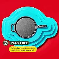 Vista 4 de Lodge BOLD Plancha de Hierro Fundido Sazonado de 12 Pulgadas, Utensilios de Cocina de Diseño Vanguardista