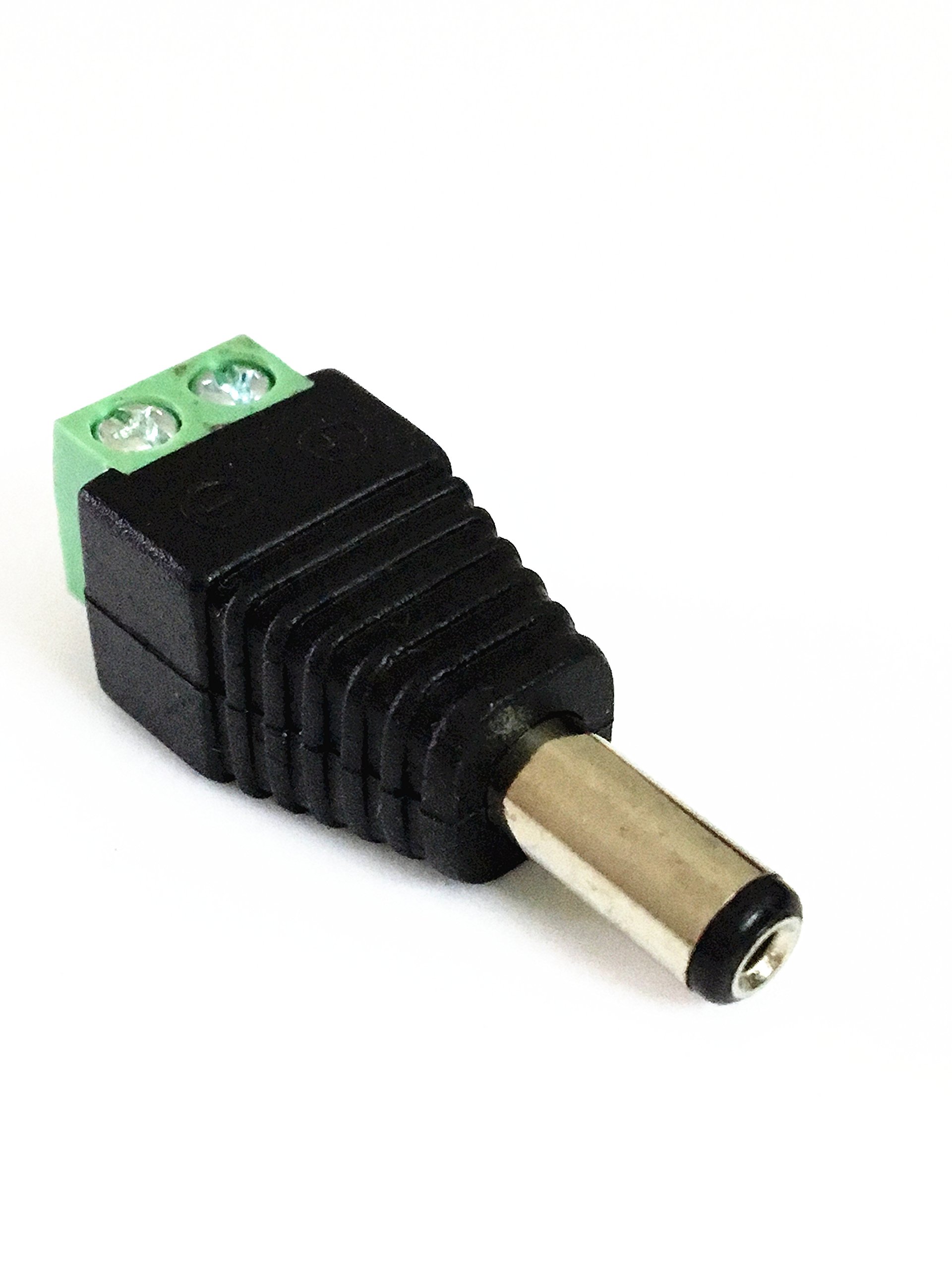 LABRIMP 10 Paires Adaptateurs DC 2,1 X 5,5 MM Pour Caméras Et LED