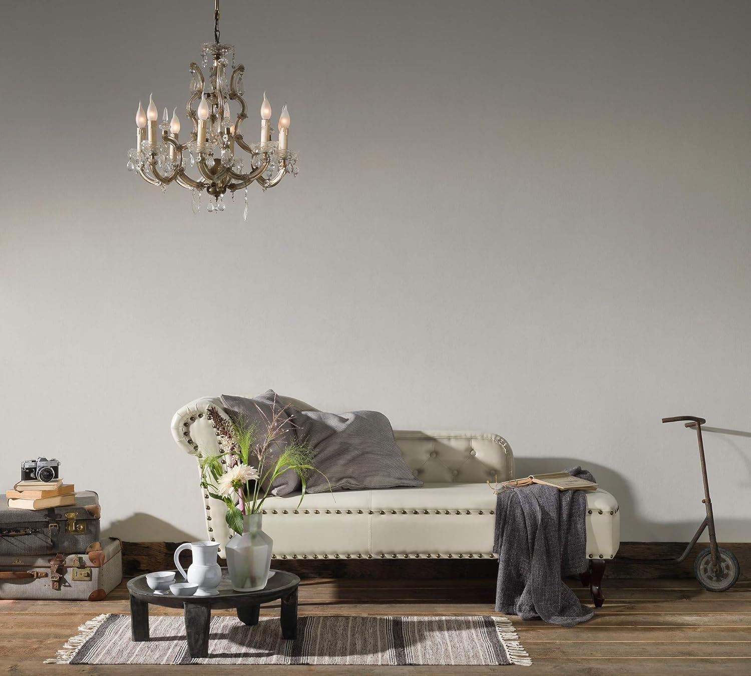 A.S. Creation 9653-18 Non Woven Wallpaper Romantico, Beige, 10,05 m (Länge) x 0,53 m (Breite)