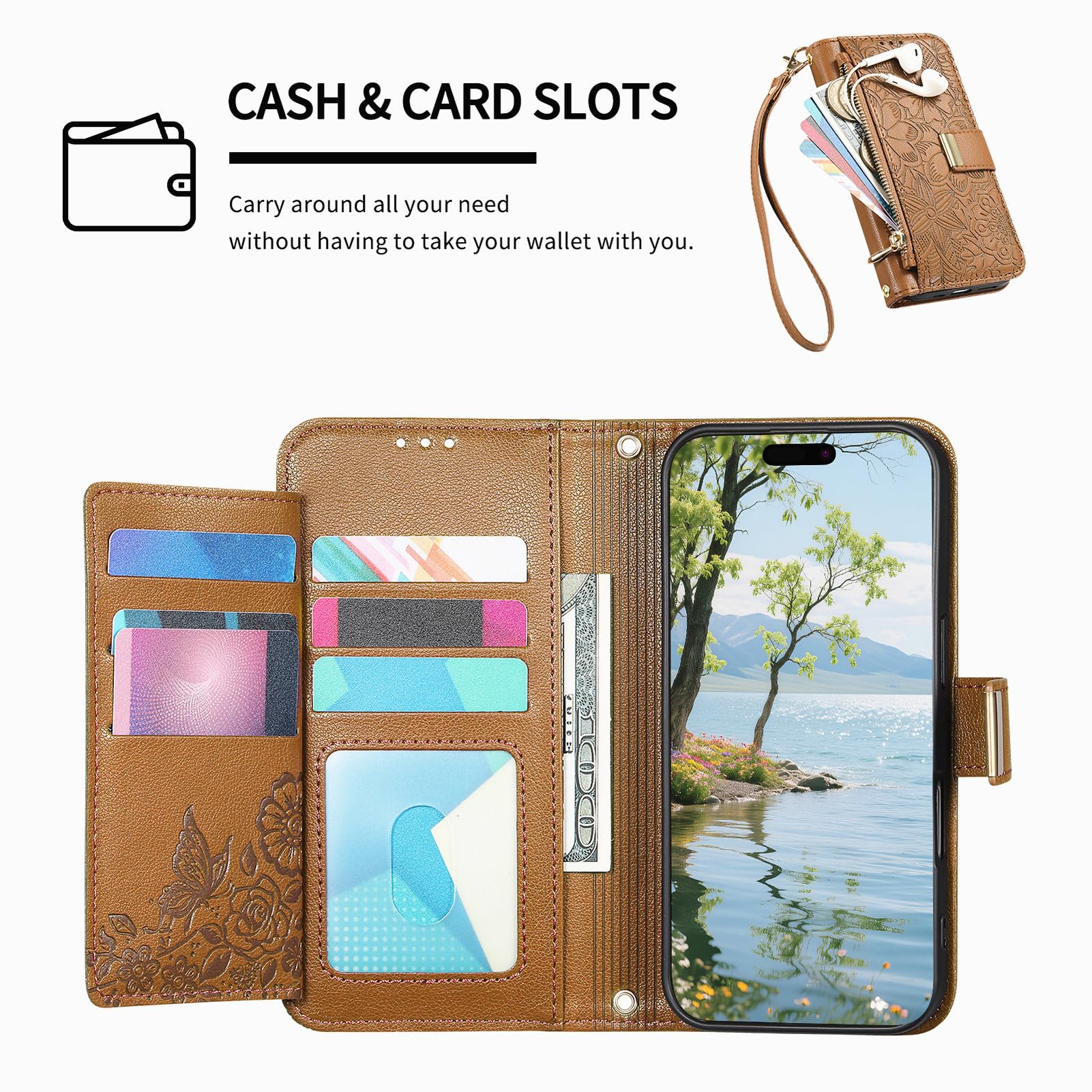 Dcjlbo Cover per Xiaomi Redmi Note 14 PRO 5G Custodia Cover in Pelle Portafoglio a Libro