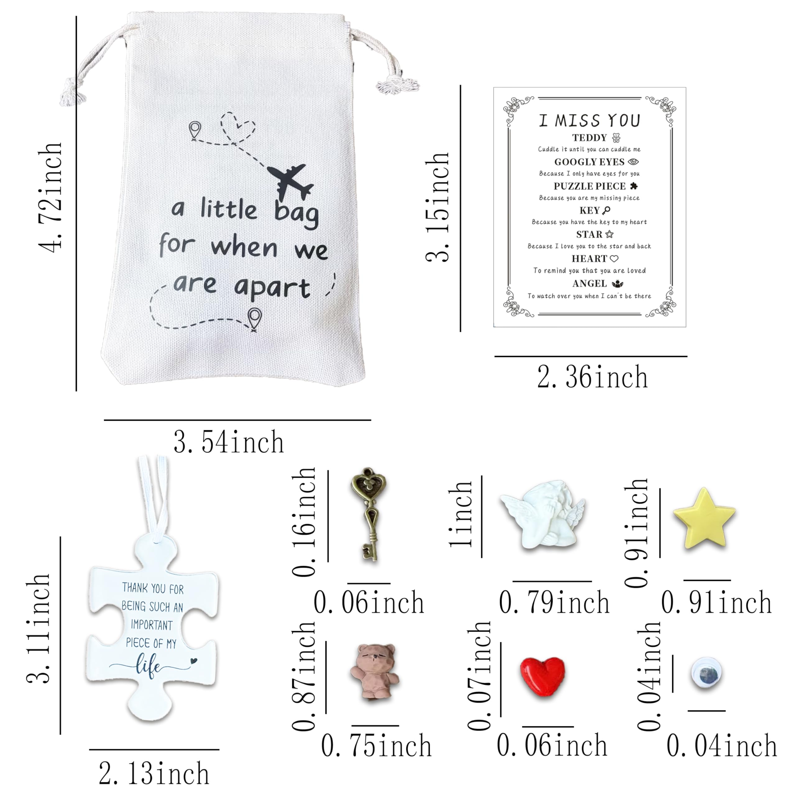 Zylaphia Long Distance Relationship Gifts Set for Boyfriend - Couple Separation Care Package Gift for Lovers and Friends, Him