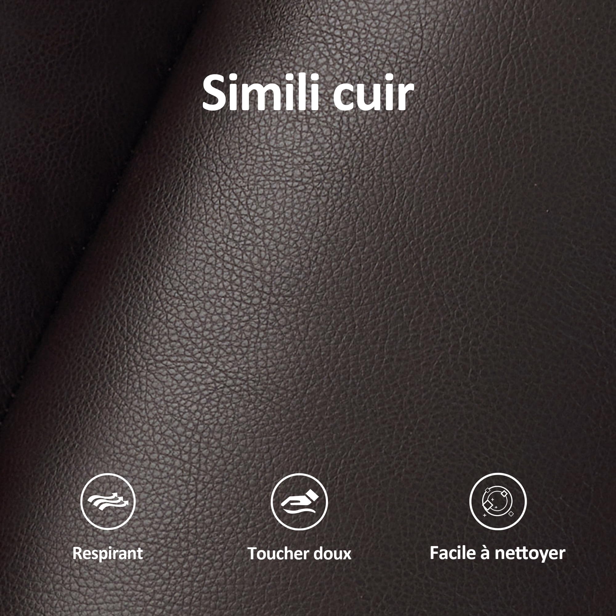 MCombo Fauteuil Releveur électrique, pour Personnes âgées, Fauteuil Relax avec Massage et Chaleur, avec Appui-tête, Repose-Pieds Allongé, Ports USB, en Similicuir, LC001 (Marron)