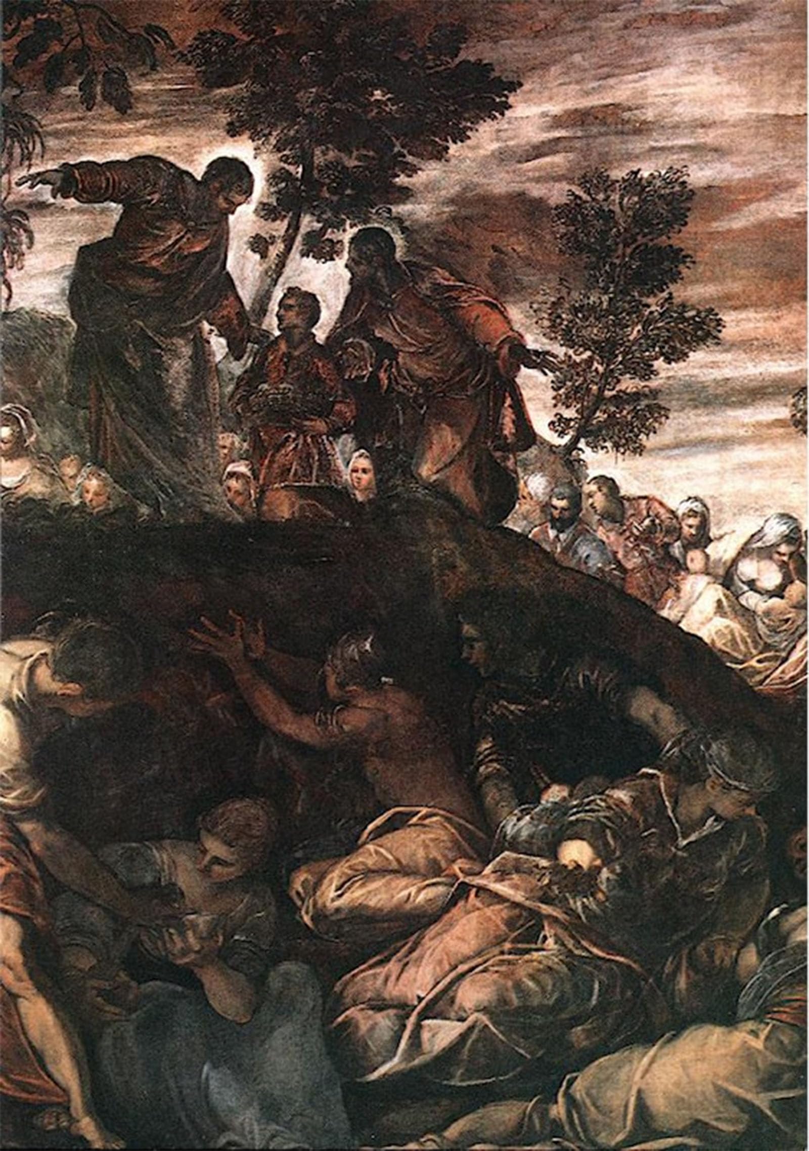 SERENDIPITP Aesthetic Poster Photo Wall Print Retro Picture the Miracle of the Loaves and Fishes by Jacopo Robusti Tintoretto Modern Wall Artwork for Home Decor 60x90cm