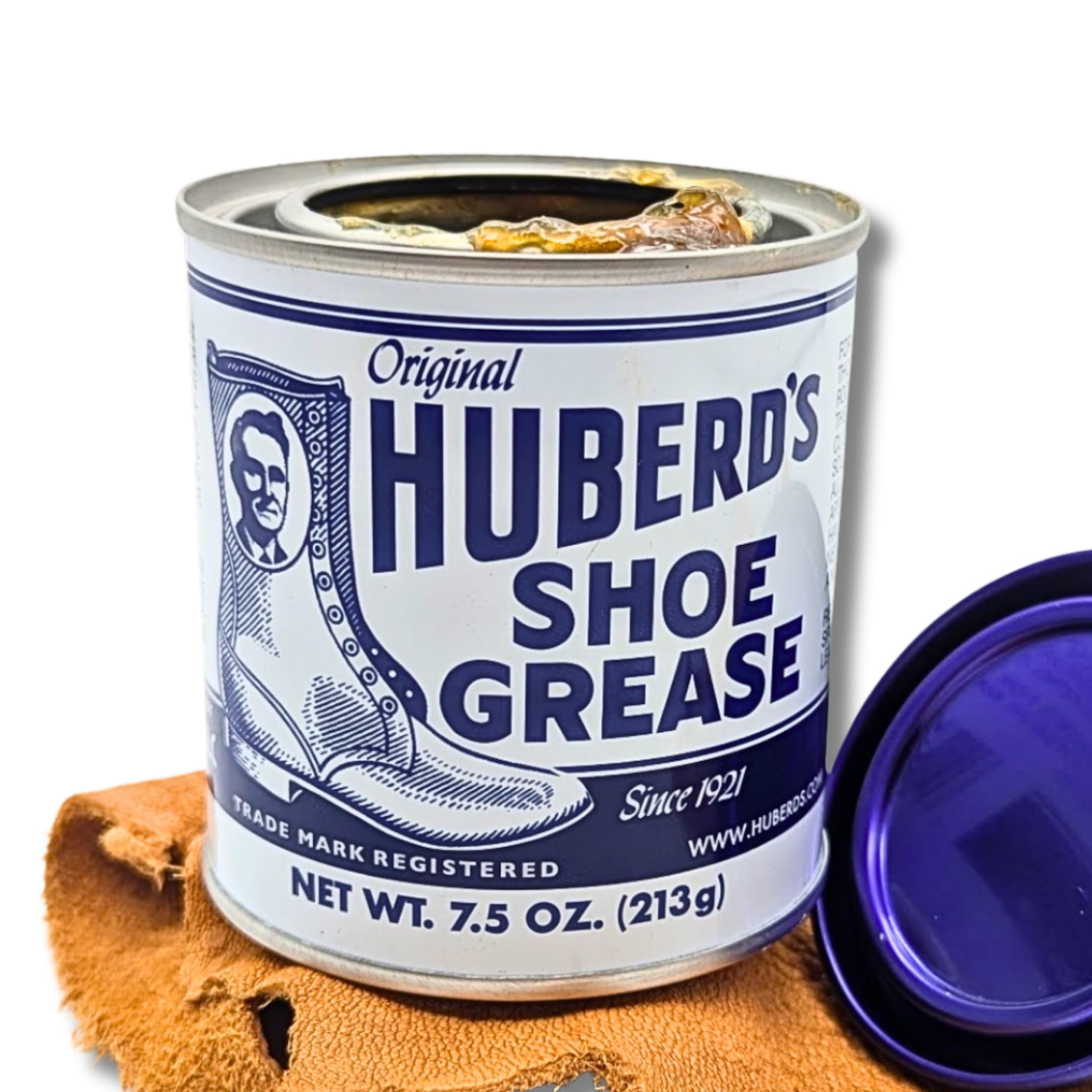 Huberd's Shoe Grease (212.6 g) - Acondicionador e Impermeable para Cuero Desde 1921. Impermeable, suaviza y acondiciona Botas, Zapatos, Bolsos, Cinturones, Chaquetas, Asientos de Coche, Guantes,