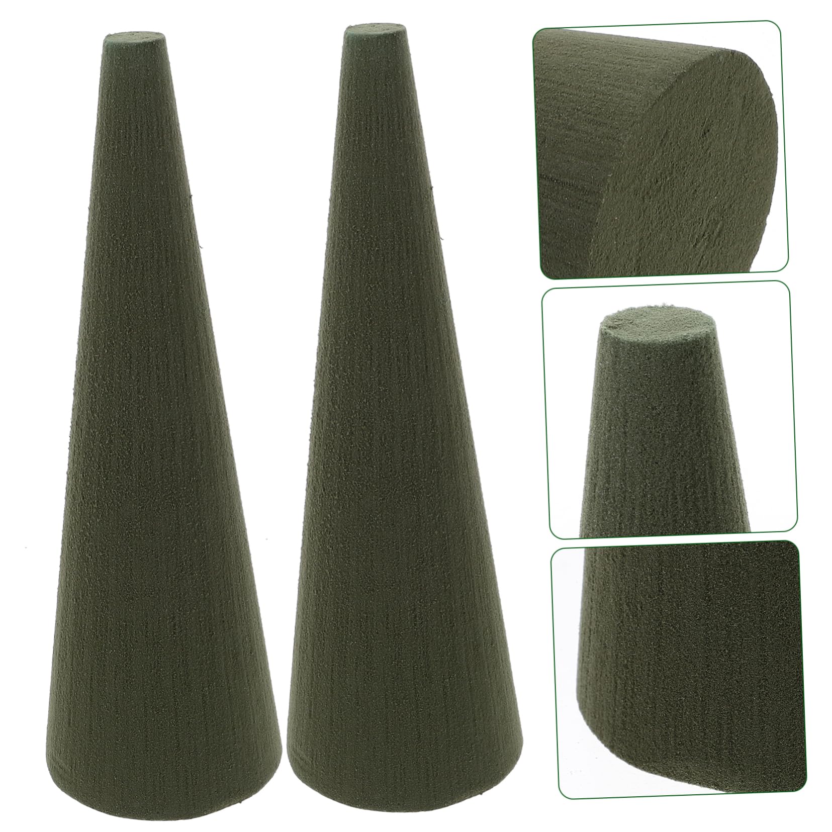 ULDIGI Floral Craft Mud 4pcs Cone Shape Flower Mud Blocks Flower Arrangement Material Practical for Home Decor Floral Art Projects