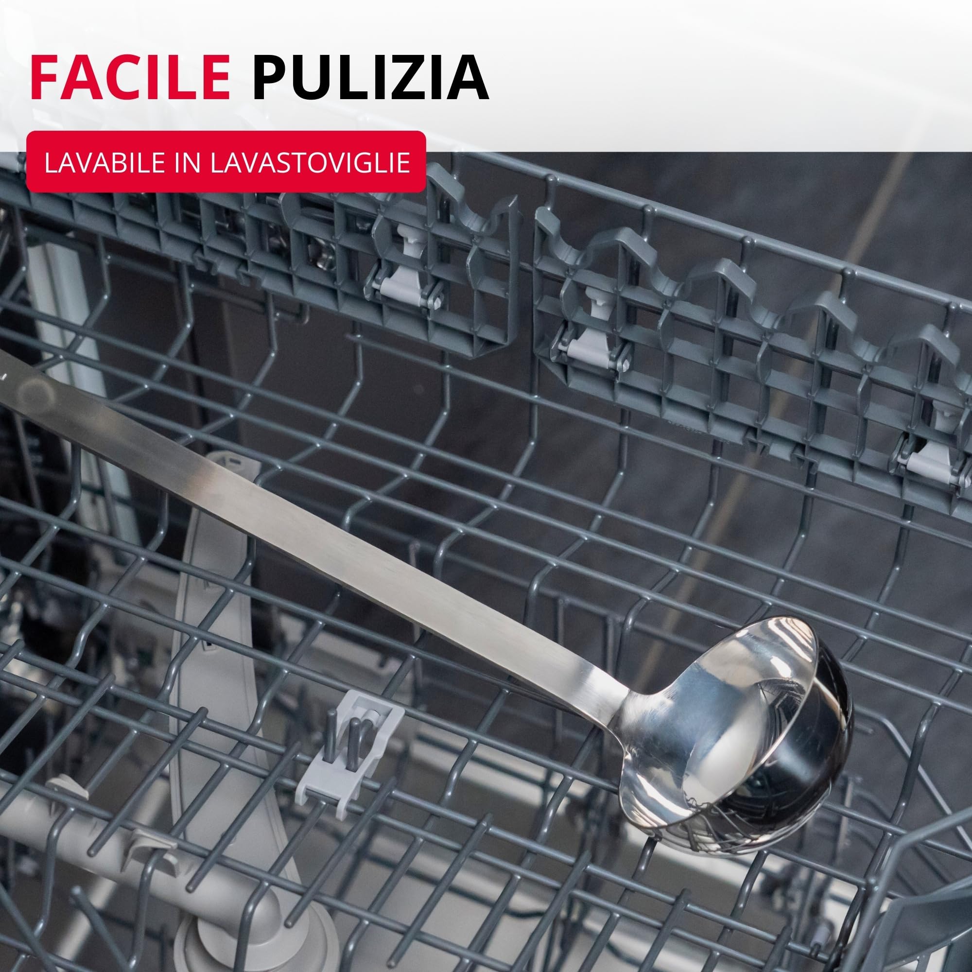 Westmark Mestolo Pro – piccolo in acciaio inossidabile per la cucina professionale – Mestolo per salse, condimenti, ecc. – Argento, Ø 10 cm, 250 ml