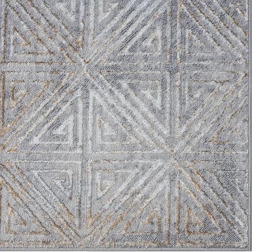 Miniatura 9 de LUXE WEAVERS Florance Collection 86328 Vizon - Alfombra geométrica moderna de 5 x 7 pulgadas