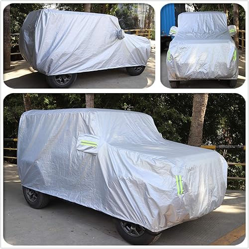 Fundas impermeables para automóvil para Suzuki Jimny 2019 2020 2021 2022 2023 plateadas gruesas cubiertas completas para automóvil, protección UV, a