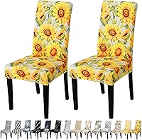 Vista 101 de JQinHome 6 fundas protectoras para sillas de comedor, de alta elasticidad, extraíbles y lavables, para el hogar, fiesta, hotel, ceremonia de boda