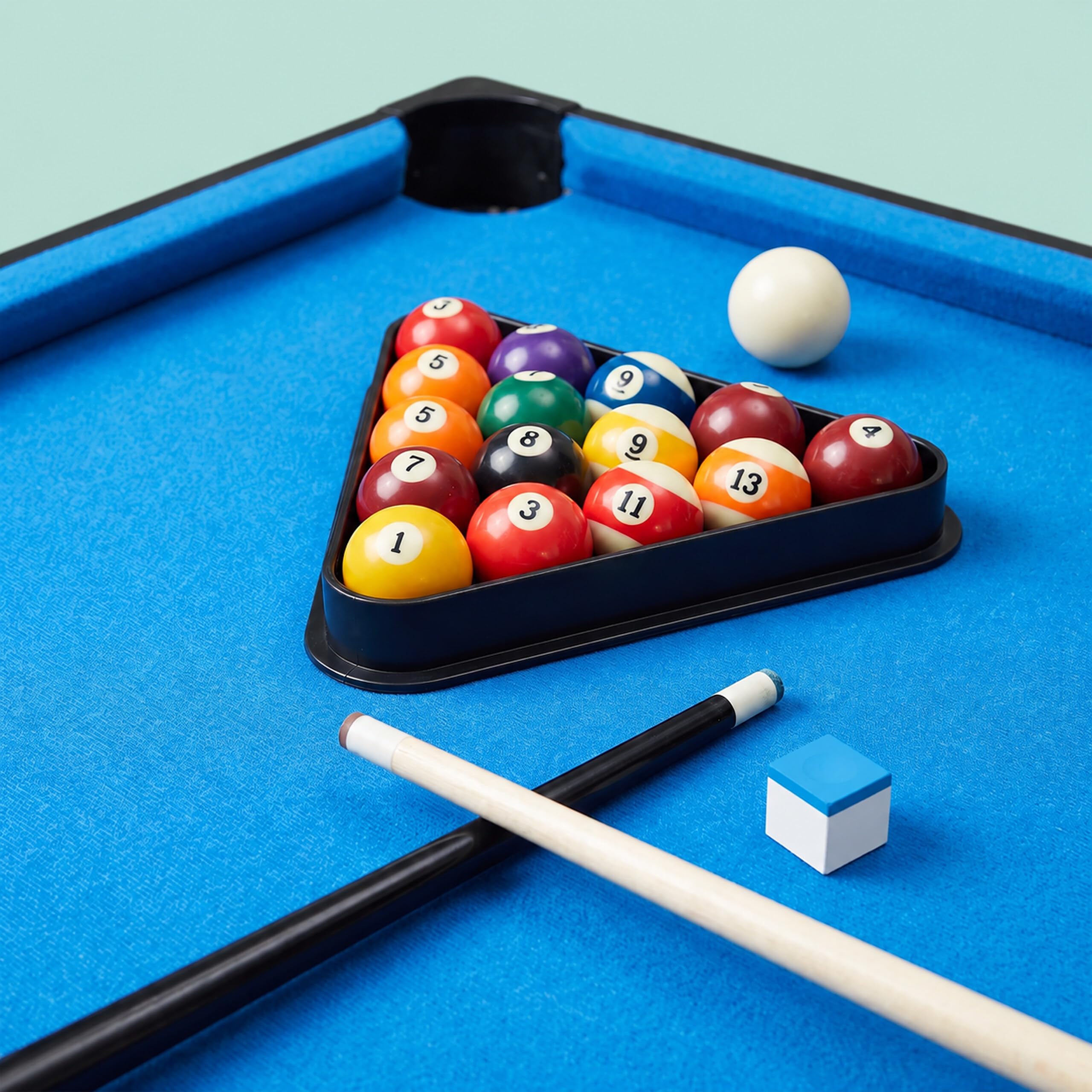 Tavolo da gioco Relaxdays 4-in-1: calcio balilla, biliardo, air hockey