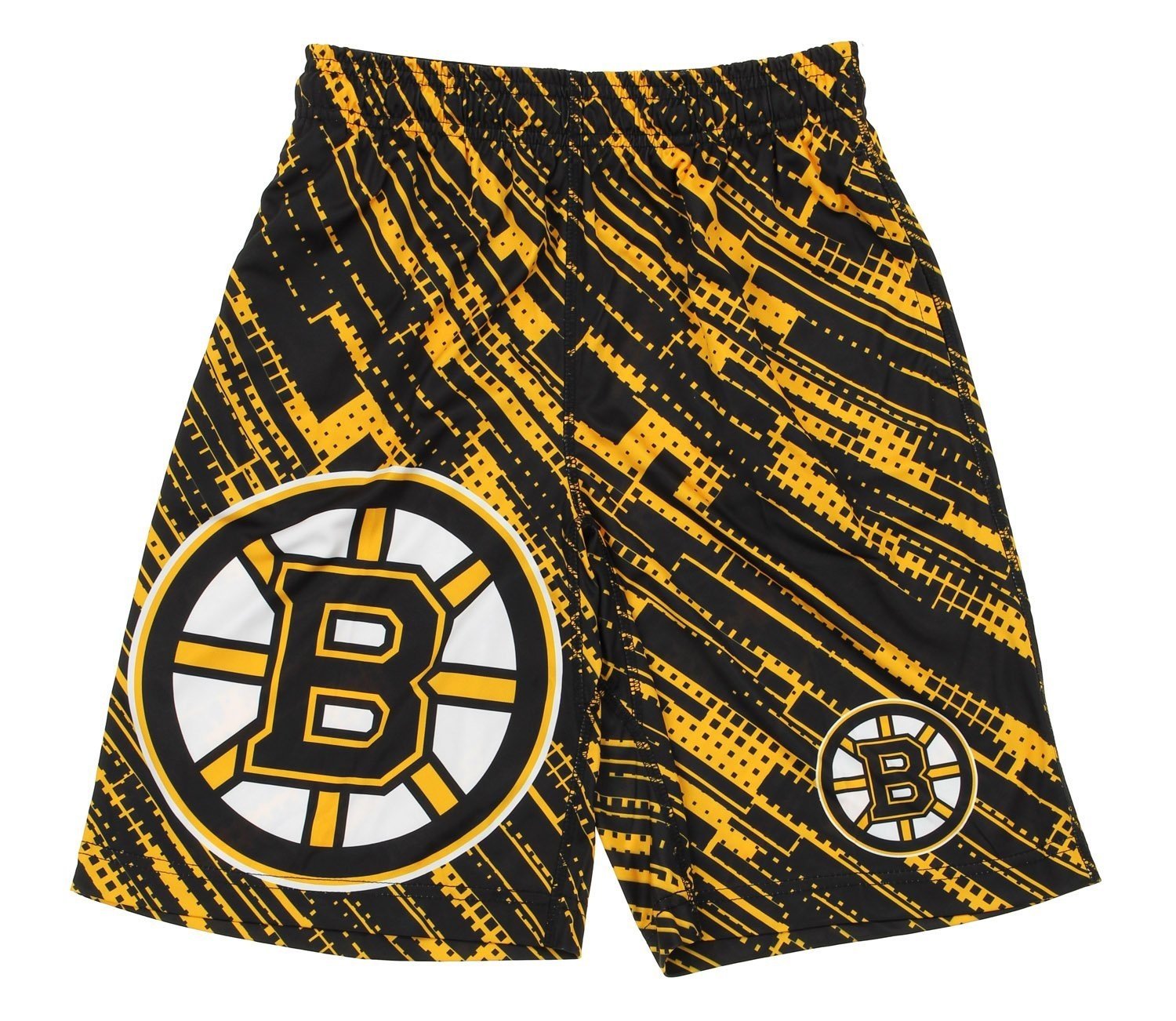 Klew NHL Big Boys Youth Boys Game Day Shorts, Various Teams (Boston Bruins, X-Large (18))