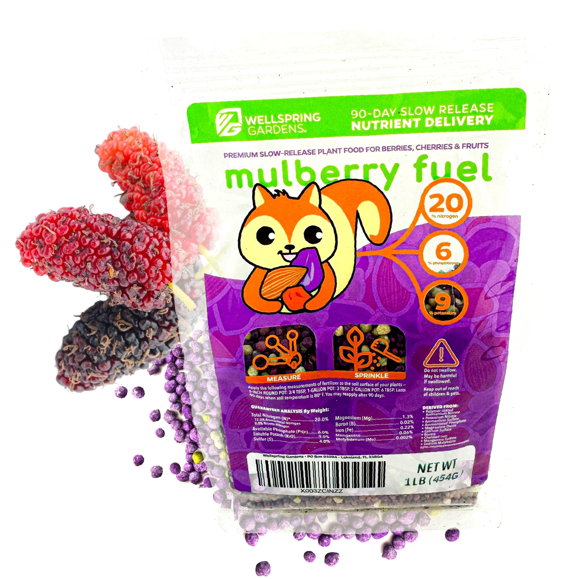 Amazon.com : Mulberry Fuel Fruit Plant Fertilizer by Wellspring