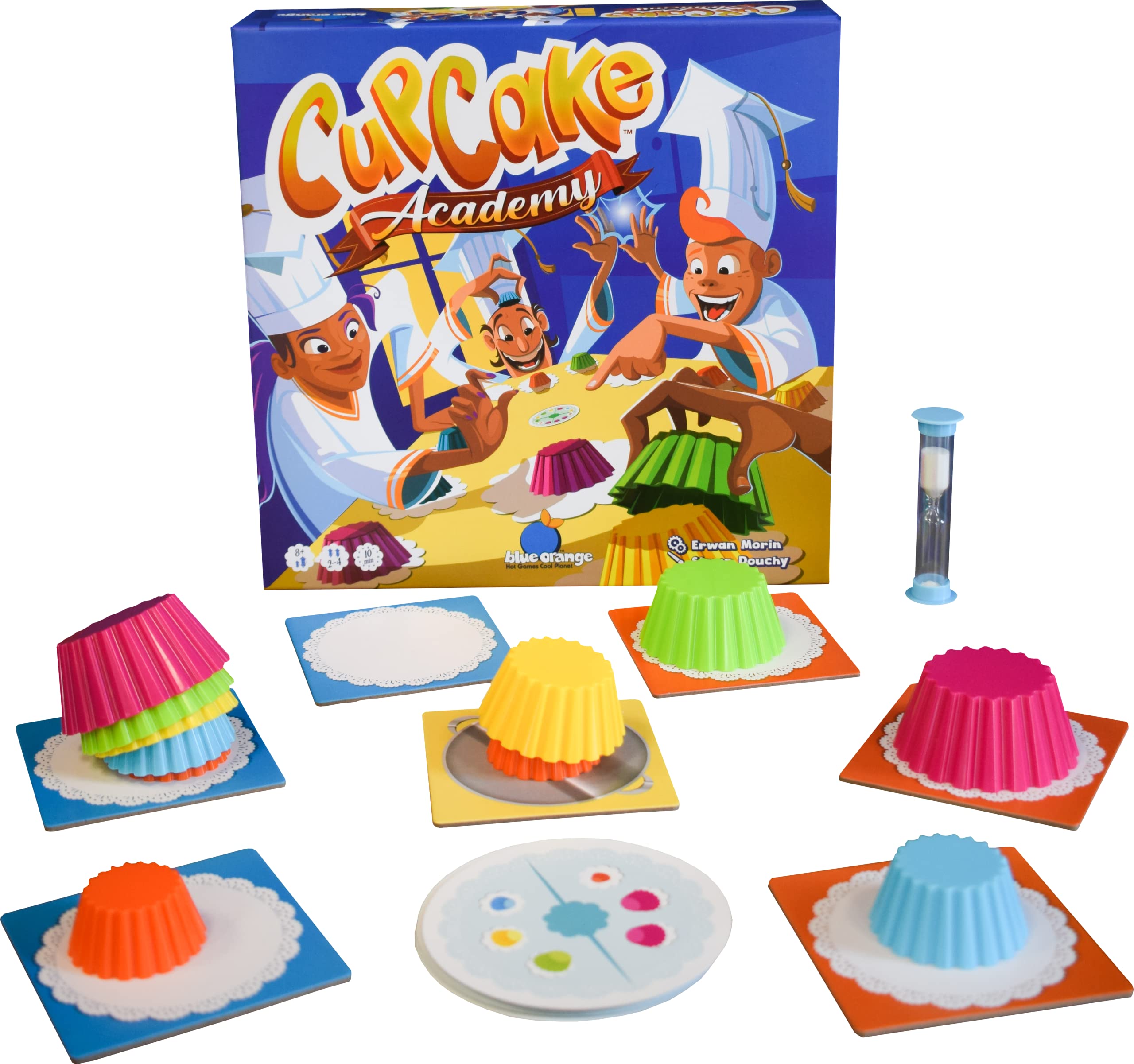 Asmodee , Cupcake Academy, Board Game, 2-4 Players, Ages 8+, 10 Minute Playing Time