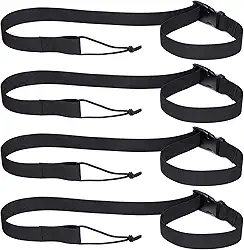 Oudain Coleira de snowboard 91 cm de comprimento tiras de fixação para snowboard preta para snowboard para homens e mulheres snowboard