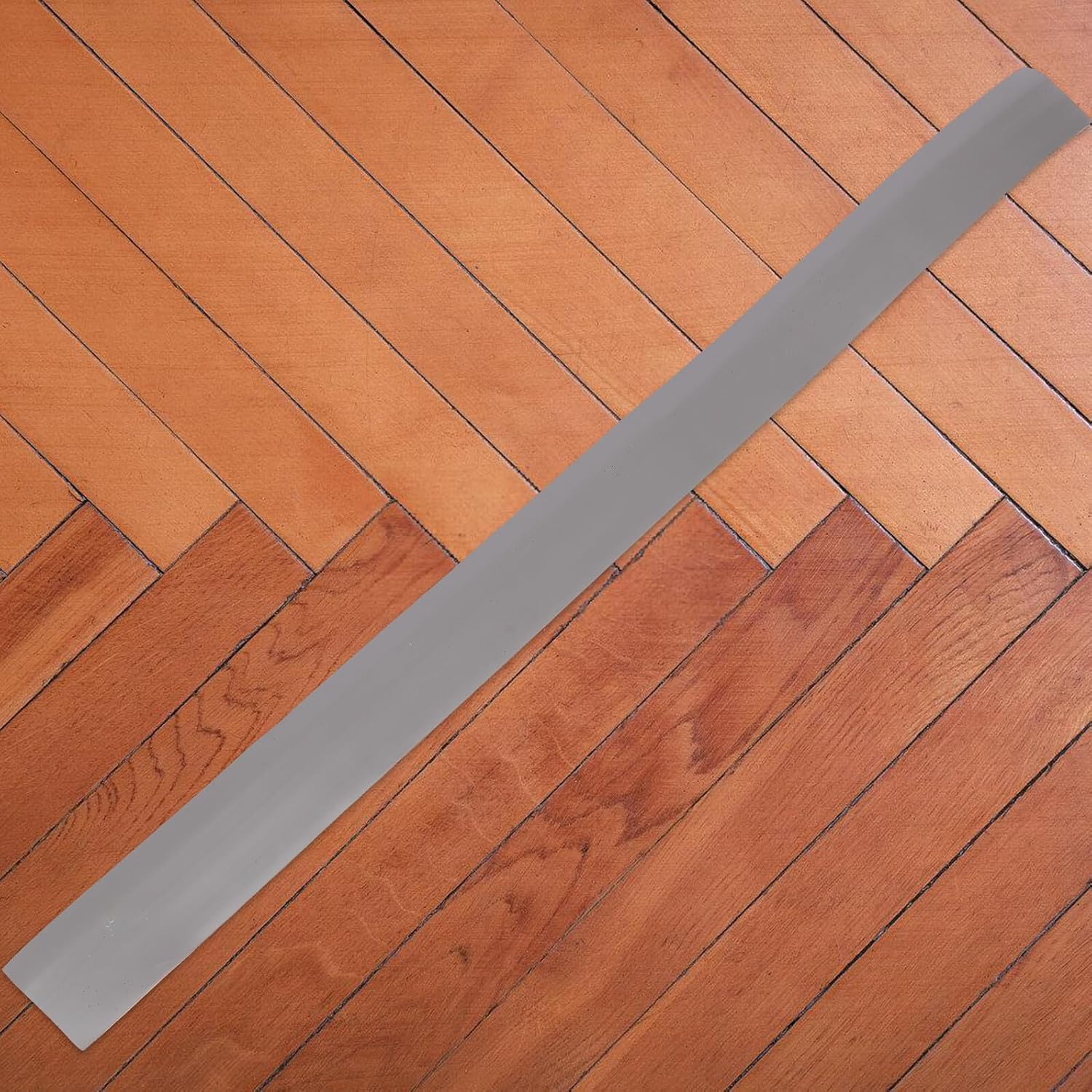 Self-Adhesive Carpet Edging Trim Floor Transition Strip Tile to Carpet Threshold Sturdy Soft PVC Floor Molding 1 Meter Gray