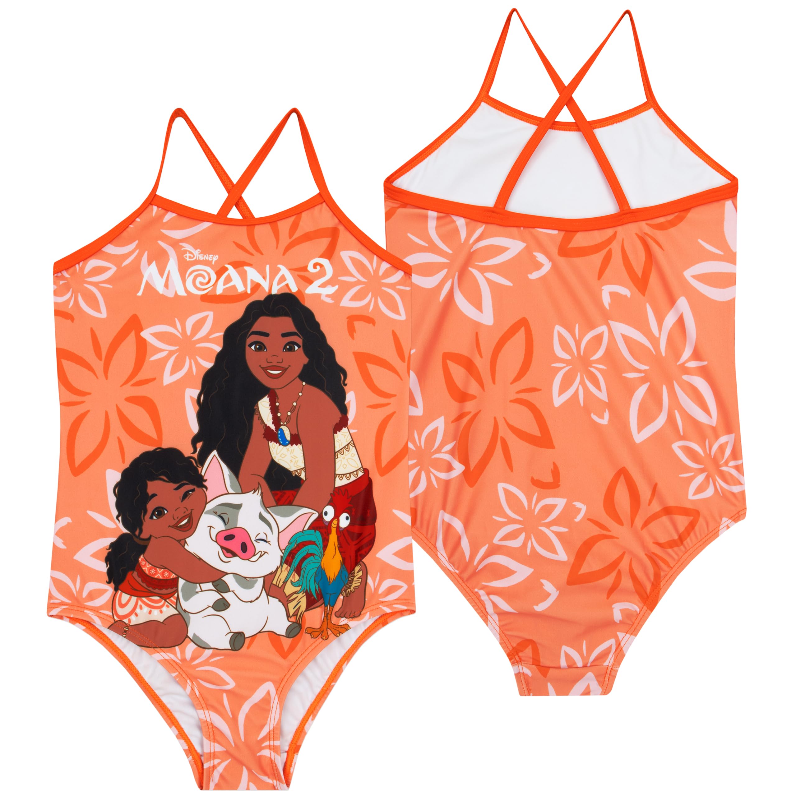 Disney Bañador Piscina Niña | Bañador Niña Vaiana 2 | Moana Bañadores Una Pieza para Niñas De Vaiana