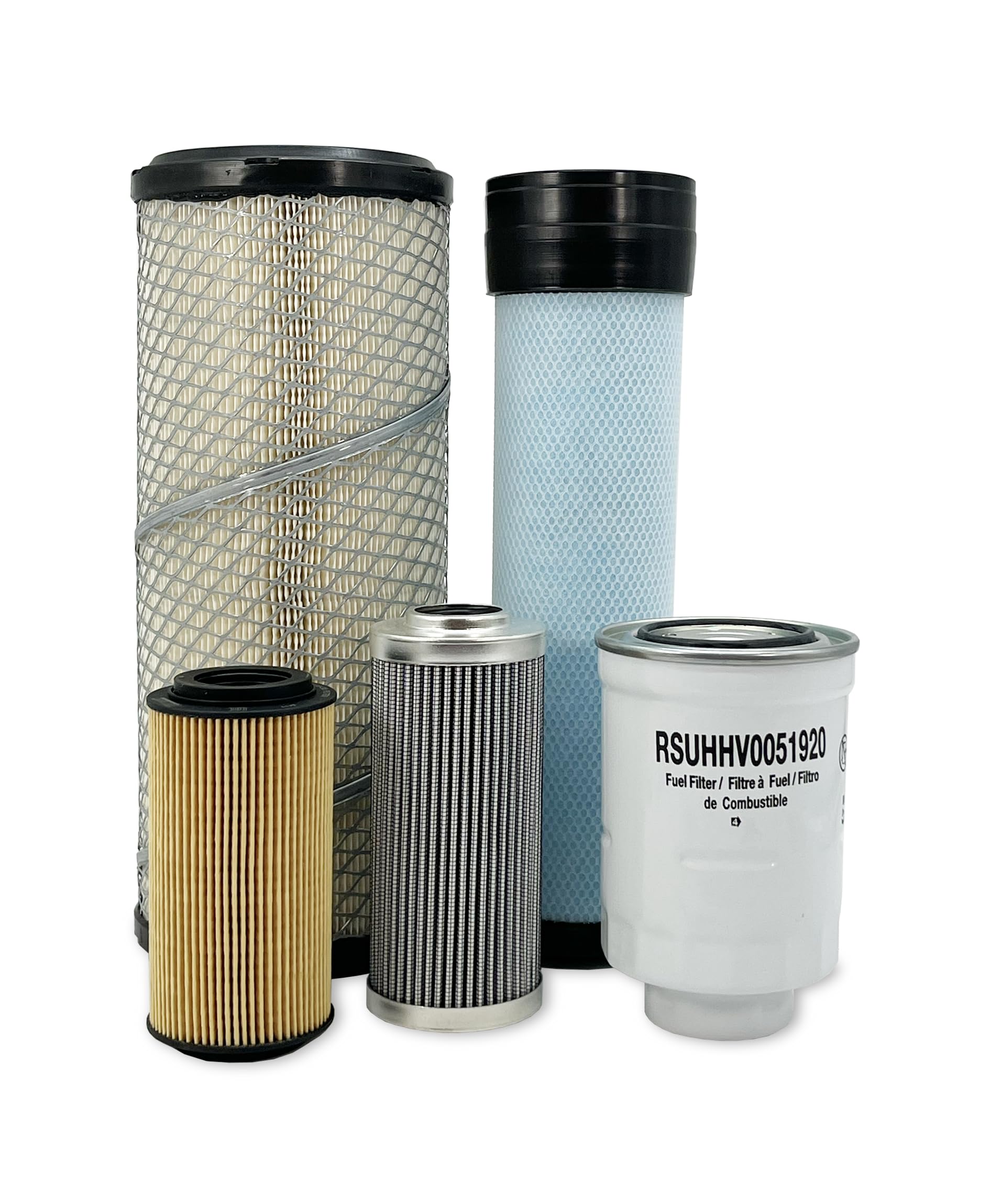 HERO Maintenance Filter Kit For Vermeer CTX100 Mini Skid Steer Loader Filters Compatible With OEM 151941001 151940001 163736277 163724658 163736814