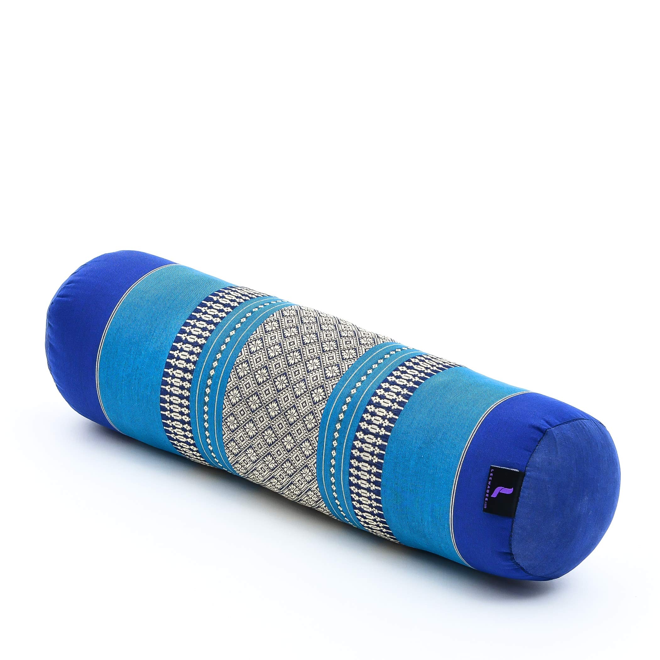Cuscino Yoga Bolster Leewadee Piccolo - Supporto Meditazione E Stretching, Imbottito Kapok Naturale | 50x15x15 Cm - Foto 2