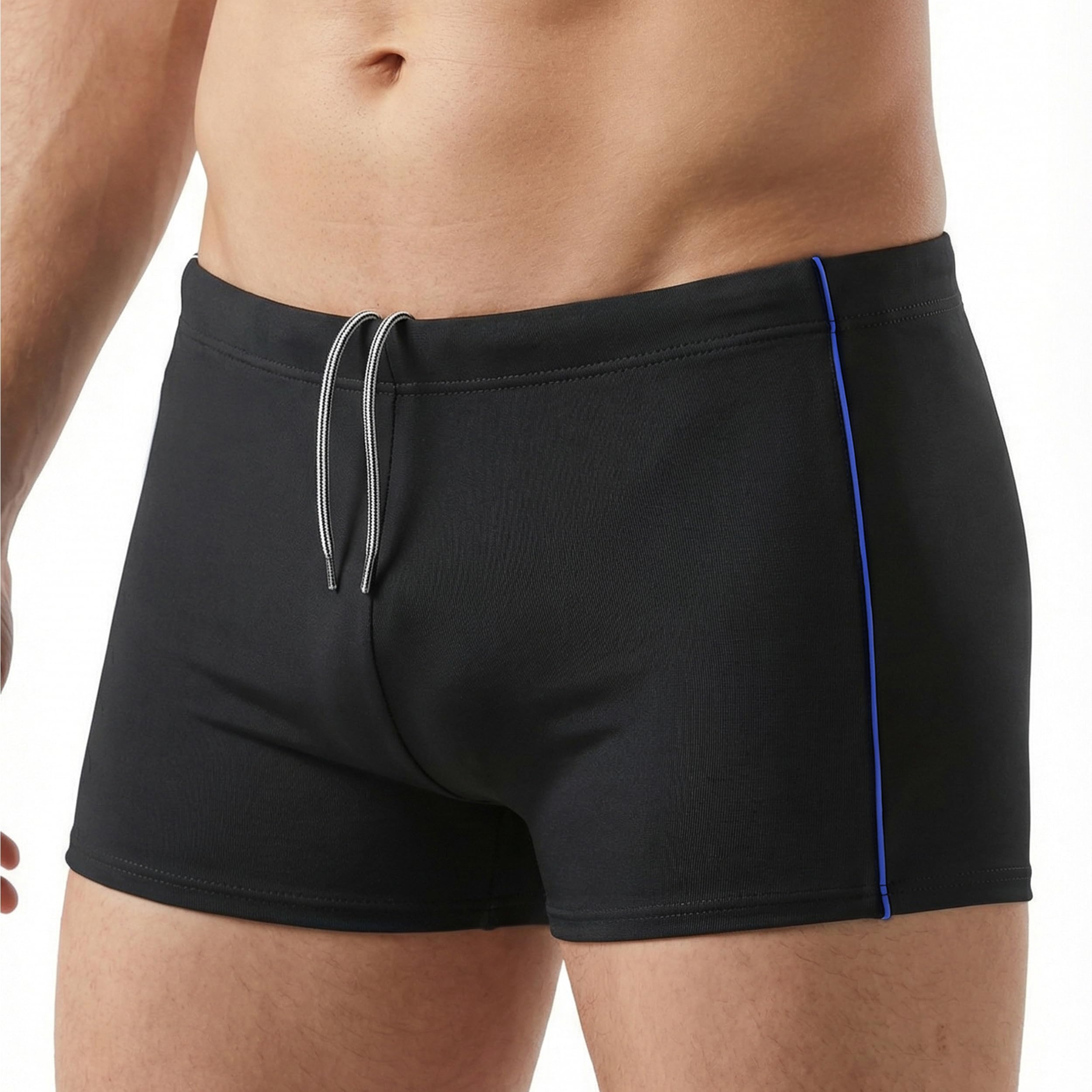 MANA MANA Bañador Hombre Bañador Piscina Hombre Secado Rápido Cintura Elástica con Cordón Ajustable Bañador Hombre para Natación Playa Vacaciones Tallas Grandes