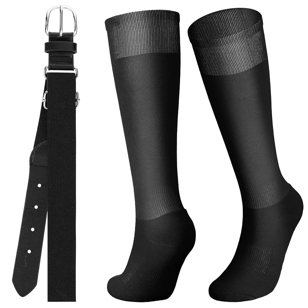 ソックス、ユニフォームパンツ、ベルト Amazon.com: Zhanmai Baseball Belt and Socks Combo Adjustable