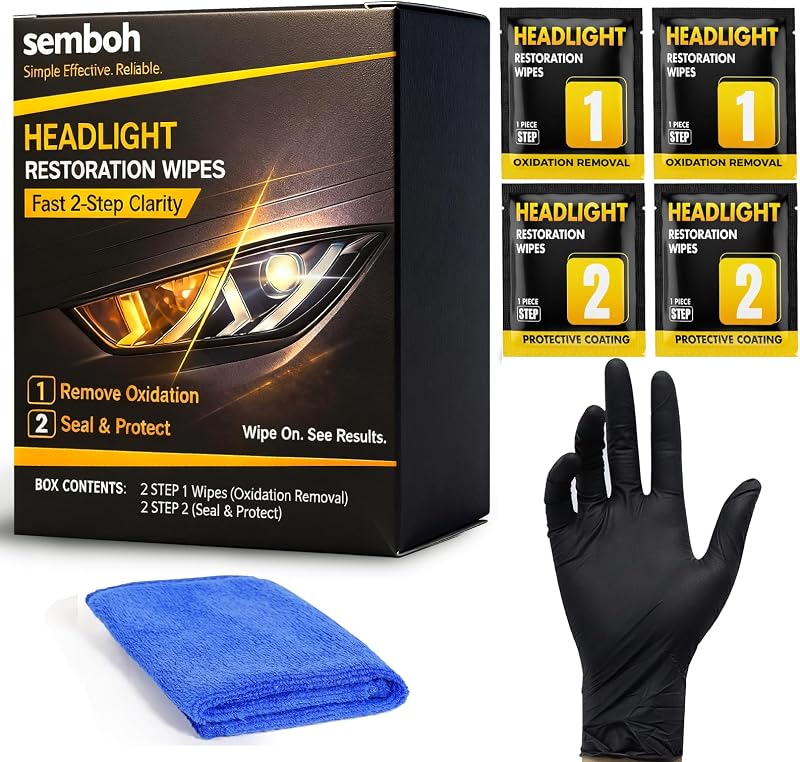 Kit de Restauração de Farol com Revestimento Cerâmico Sem Lixamento Semboh – 2 aplicações