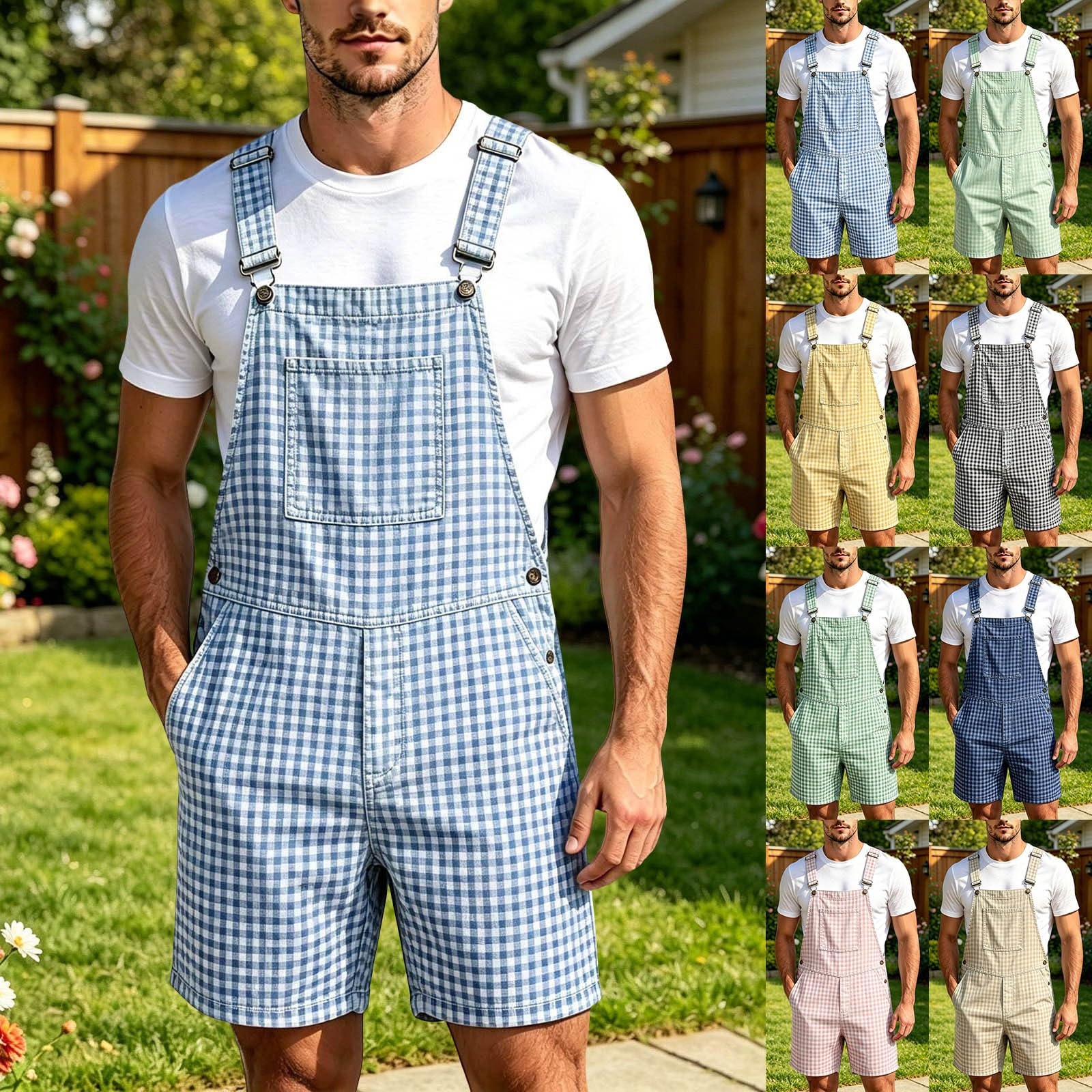 Peto corto para hombre, pantalones de trabajo de los 90, pantalones cortos elásticos de verano, peto, moderno, cargo, ocio, exterior, monos, peto, corto, para hombre, ligeros, aireados