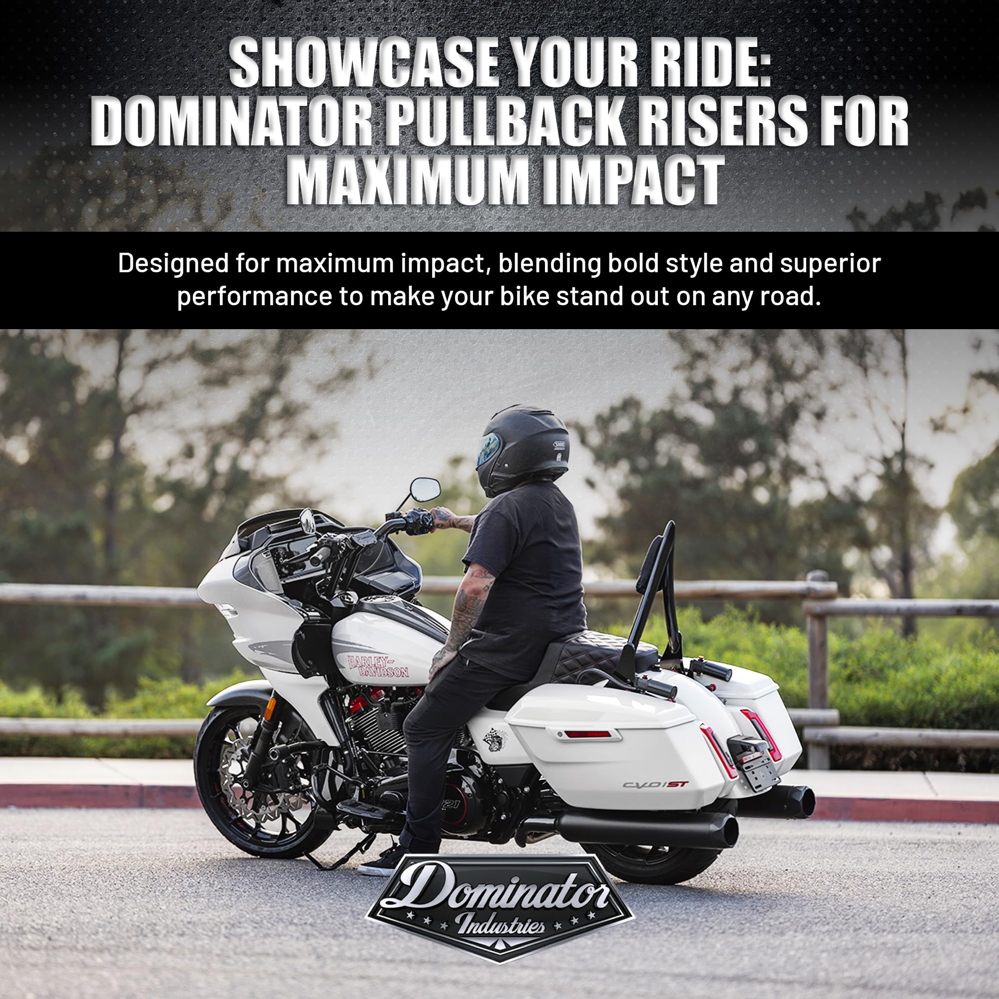 Dominator Industries Bar & Riser Only: Pullback Riser & 1 1/4