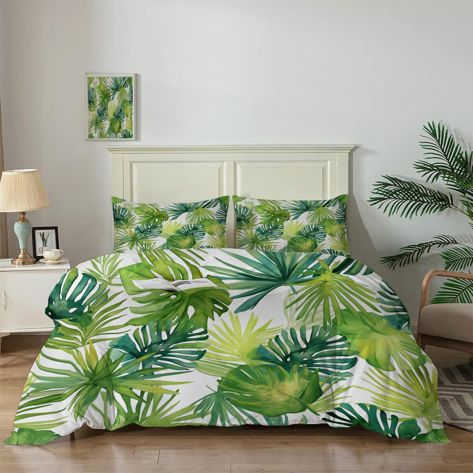 Housse de couette forêt tropicale 220x240 cm pour créer une oasis de verdure dans votre chambre