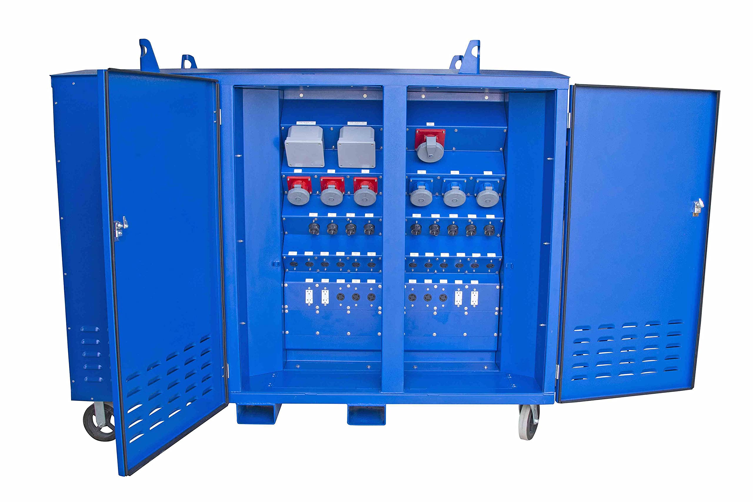 75KVA Mobile Power Distribution System - 480V to 208Y/120V 3PH - (38) Receptacles - Fully Enclosed/Ventilated N3R