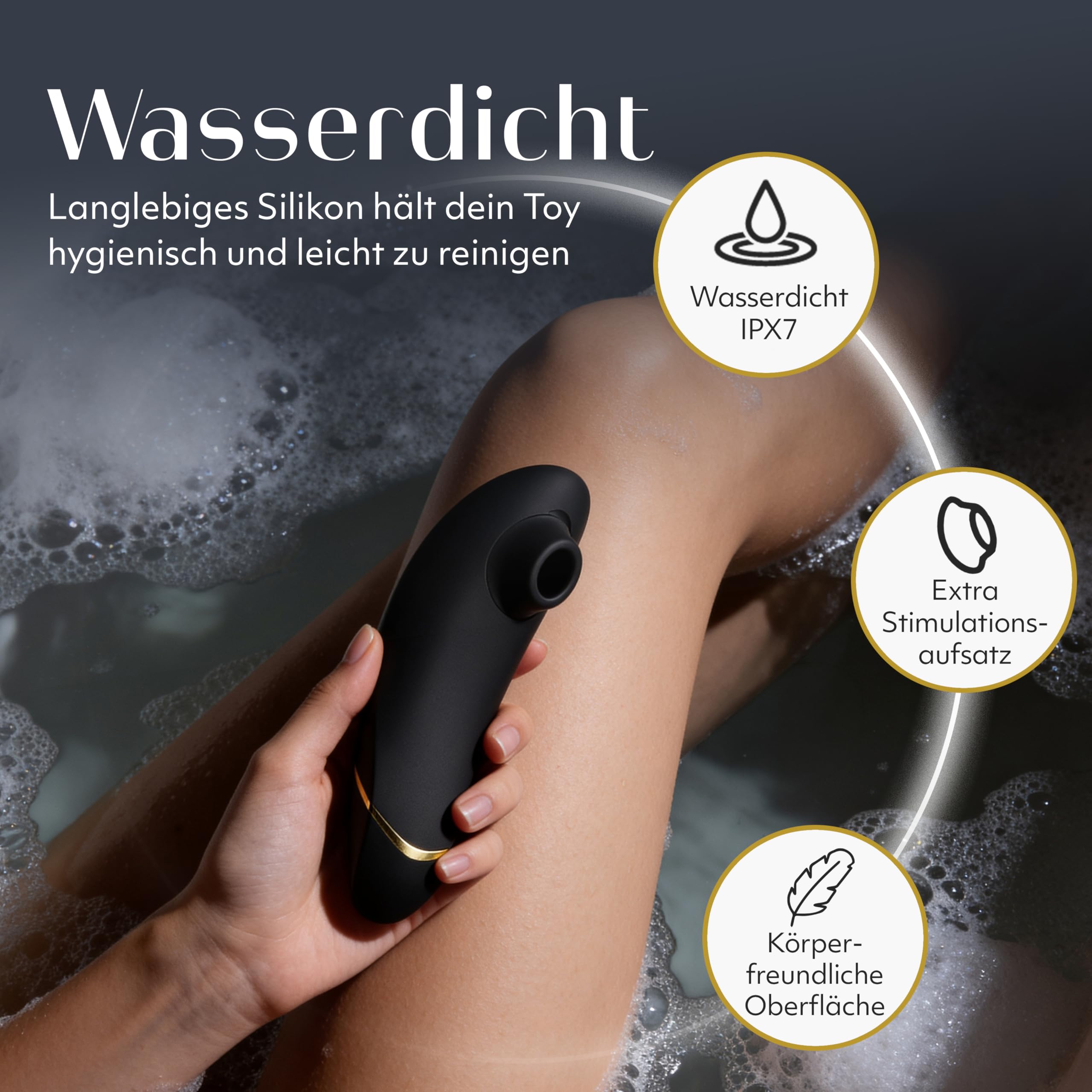 Womanizer Premium 2 Klitoris-Sauger Erotik Sextoy Vibrator für Frauen Black | Bekannt aus Chéri, ich komme! 14 Saugstufen, wasserdicht, Klitorisstimulator, Smart Silence, leichte Bedienung, Sexspielzeug