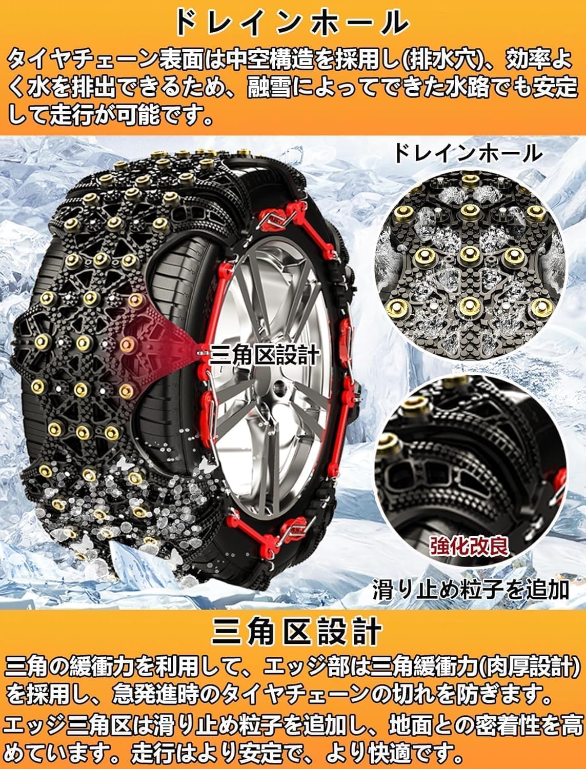 Amazon.co.jp: NIANTONG【正規品】非金属 タイヤチェーン 155/65R13