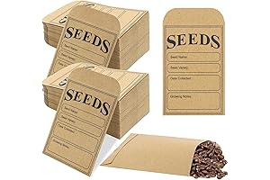 LOTMER 200 Pieces Blank Seed Packets with Envelopes for Fruit Vegetable and Flower Seeds Storage