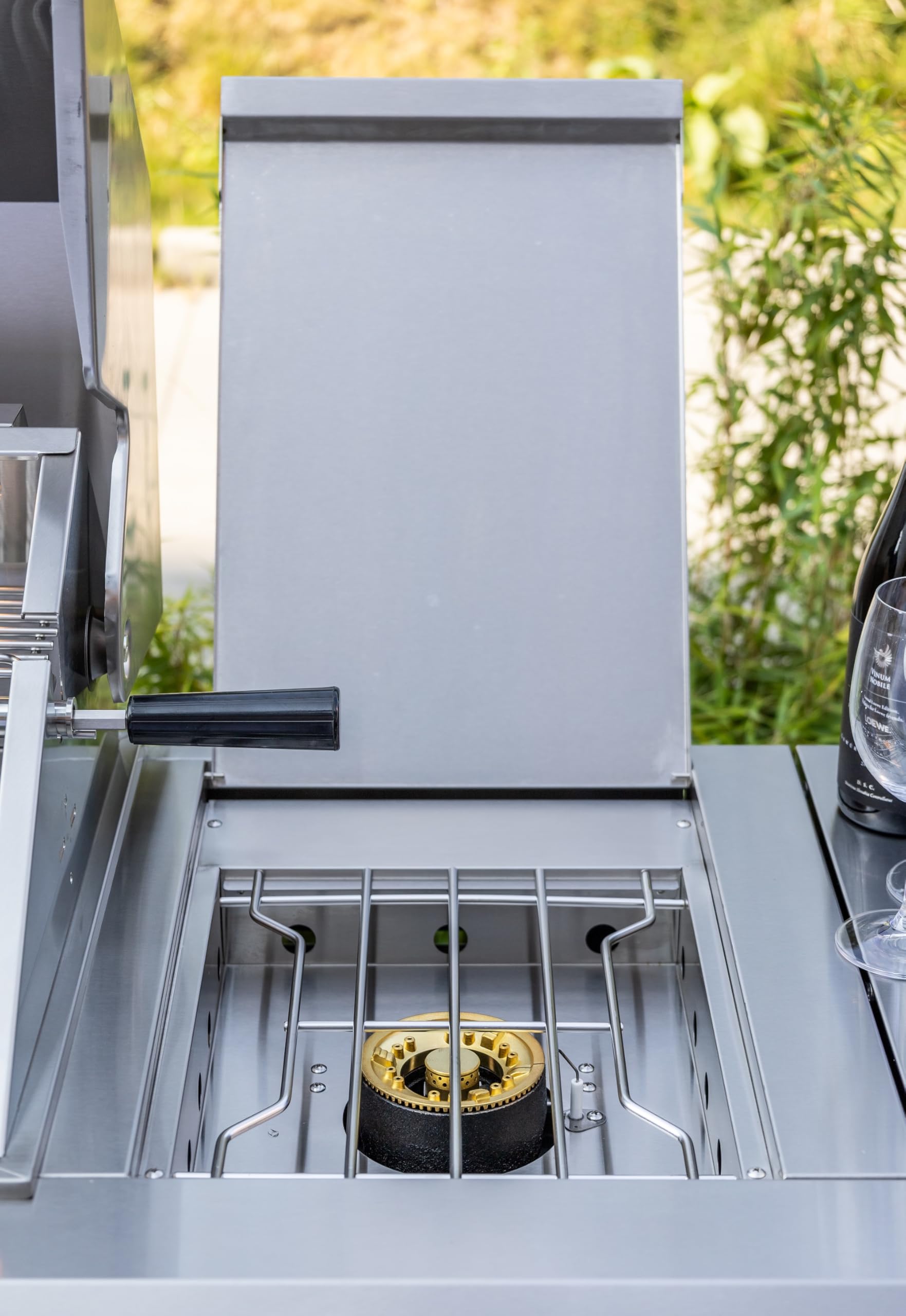 Ondis24 Cucina all'aperto cucina barbecue a gas frigorifero lavello in acciaio inox