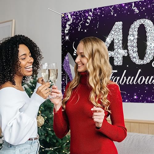 Miniatura 54 de HAMIGAR Fabuloso telón de fondo de cumpleaños tacones altos morados