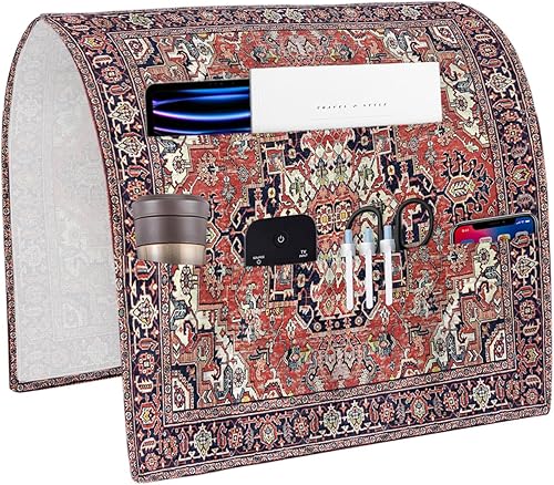 Miniatura 7 de Organizador de reposabrazos para sofá, organizador de mesita de noche, soporte de control remoto para sofá, bohemio, antideslizante, diseño étnico,