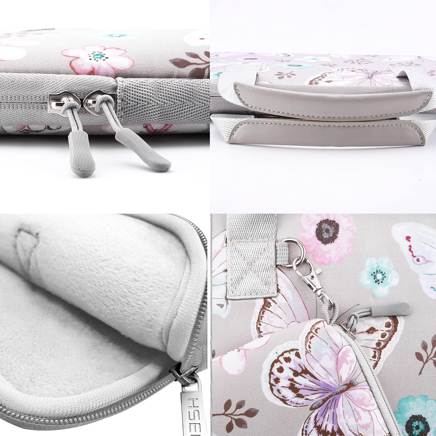 13" Pokrowiec na laptop torba kompatybilna z 13" MacBooka Pro/Air M1, XPS 13 i najpopularniejszego 13" Notebook, wodoodporna elastyczna neoprenowa torebka na notebooka z małym etui,B02F01