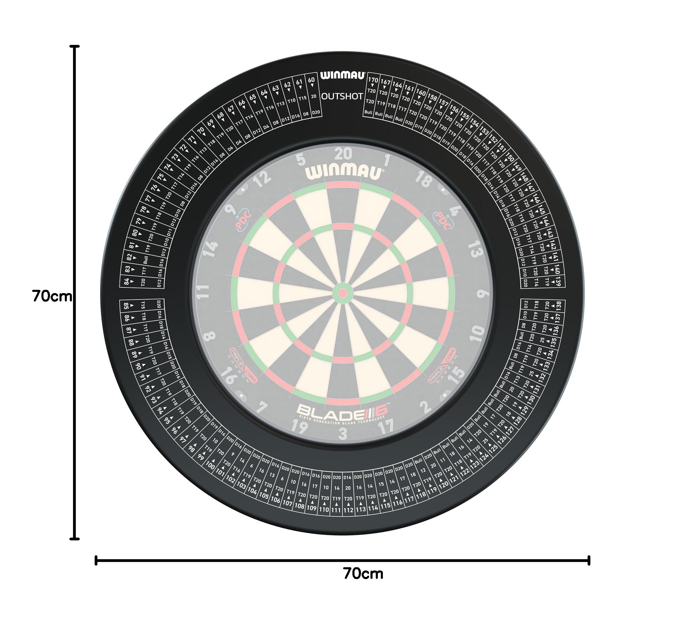 Winmau Pro-Line Cible de fléchettes