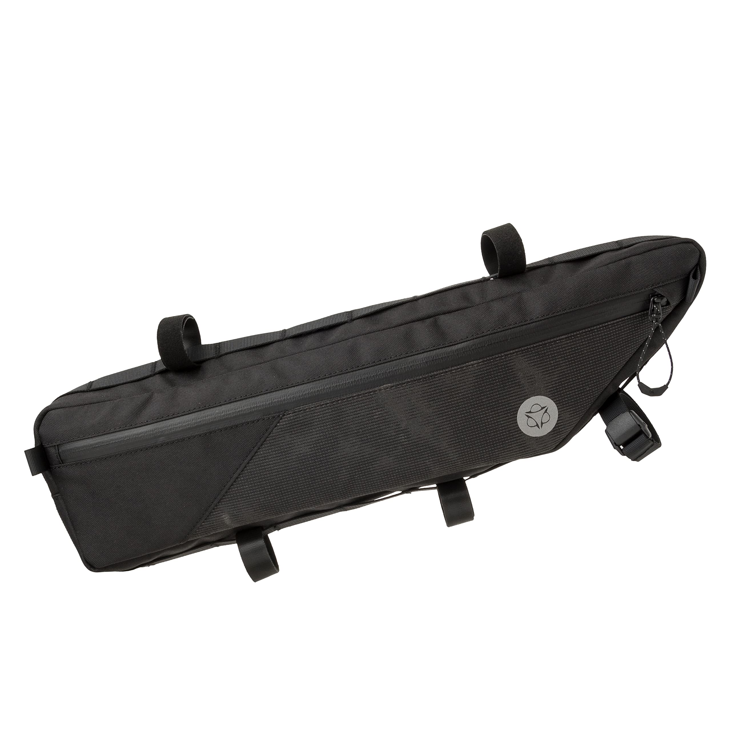 AGU 898302 Tube Venture Borsa Bici Telaio, Borsello Bici da Fissare al Telaio, Borsa Telaio Bici Idrorepellente, Riflettente, Montaggio Semplice, Poliestere Riciclato - Argento - 3L