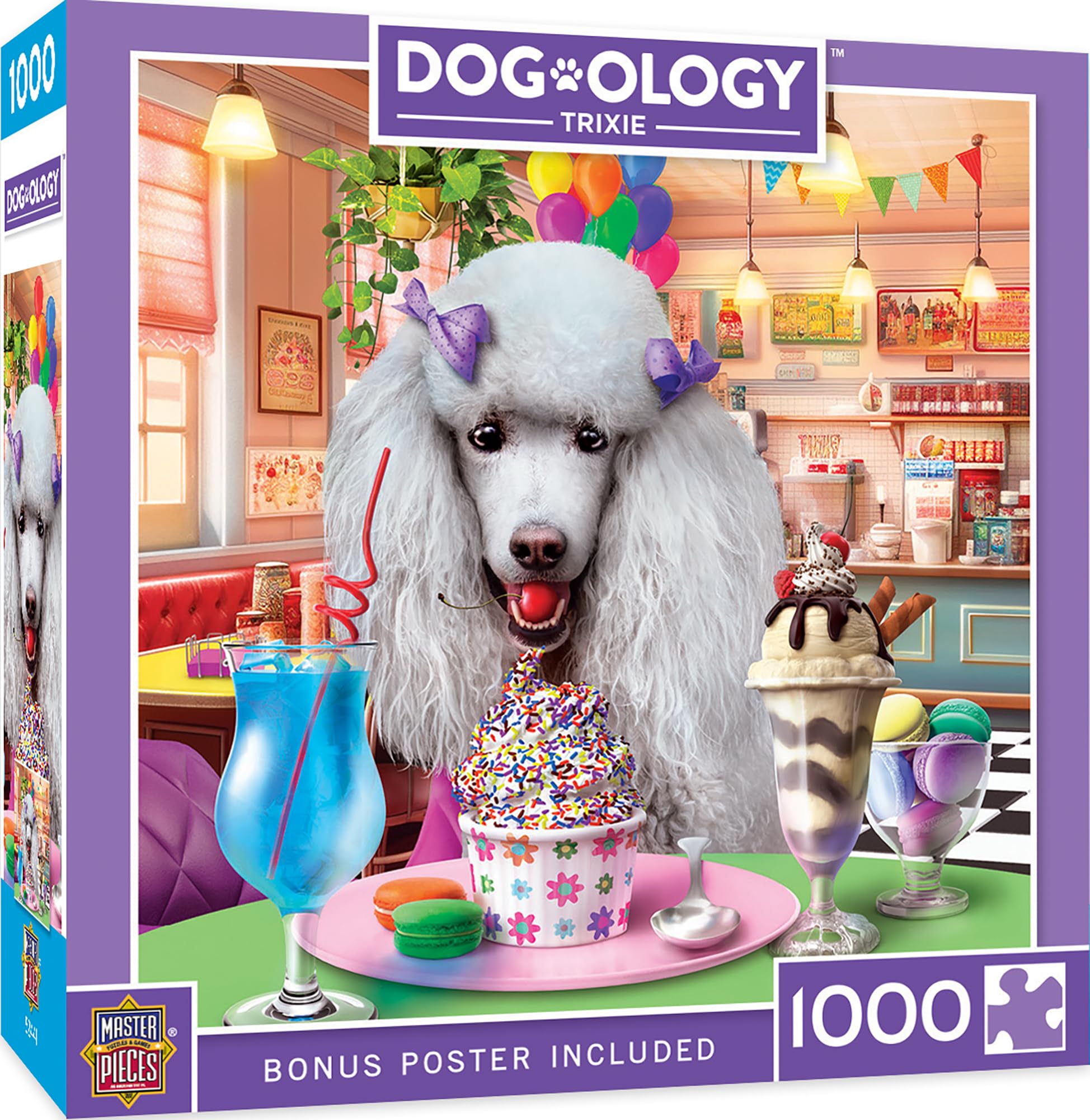 MasterPieces 1000-Piece Jigsaw Puzzle - 'Trixie' Candy Shop Scene, 19.25x26.75 Inches